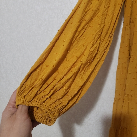 Urban Outfitters Mustard Yellow Long Sleeve Sundress..size:M - Picture 6 of 14